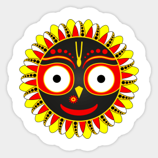 Smiling jaganath sun. Sticker